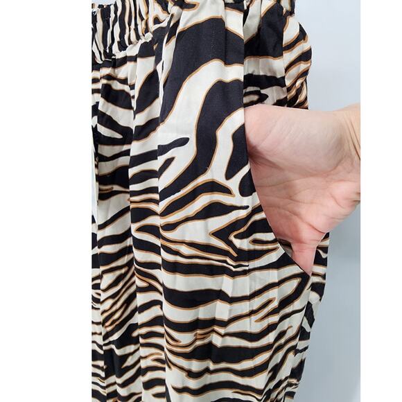Chloe Kristyn Zebra Print Palazzo Pants Women's Size 1X NWT - Picture 9 of 9